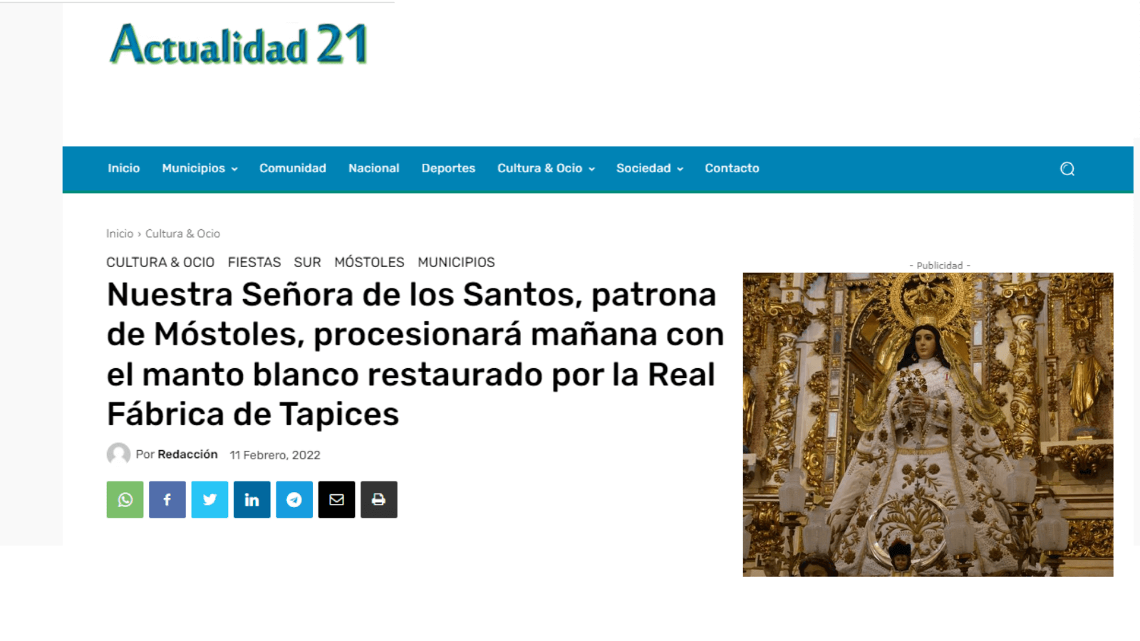 Manto de la Virgen