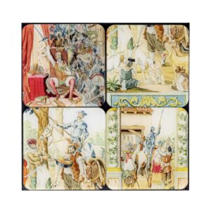 Posavasos Serie `La historia del Quijote´